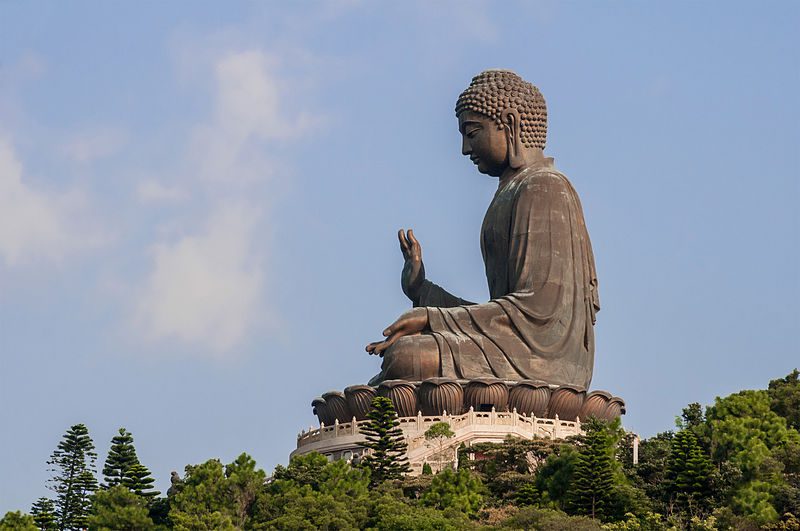 Tian Tan Buddha, Big Buddha at Ngong Ping , Lantau Island, in Hong Kong.