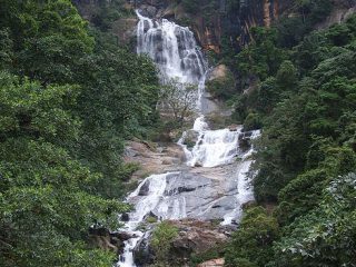 The Ravana Falls located in Ella
