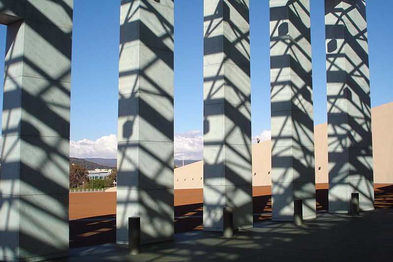 Shadows | Image Courtesy: By Feral Arts (Parliament House CanberraUploaded by Parkes) [<a href="http://creativecommons.org/licenses/by/2.0">CC BY 2.0</a>], <a href="https://commons.wikimedia.org/wiki/File%3AParliament_House%2C_Canberra%2C_entrance_with_shadows_(3329600623).jpg">via Wikimedia Commons</a>