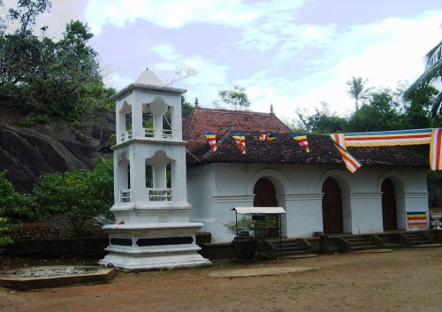 The Degaldoruwa temple in Kandy, Sri Lanka.