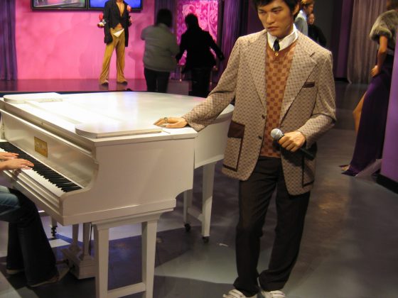 Jay Chou wax figure in Hongkong's Madame Tussauds museum