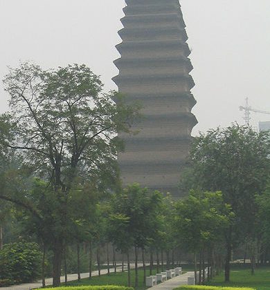 Small Wild Goose Pagoda Xian | By user:InvictaHOG [Public domain], from Wikimedia Commons