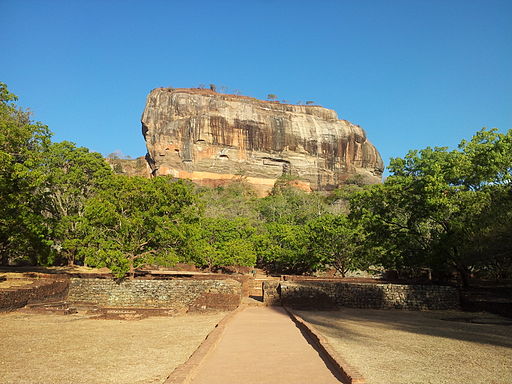 Sigiriya Rock Fortress | Image Credit: <a href="https://commons.wikimedia.org/wiki/User:Shashishekhar">Shashi Shekhar</a>, <a href="https://commons.wikimedia.org/wiki/File:The_Lion_Rock,_Sigiriya,_Sri_Lanka.jpg">The Lion Rock, Sigiriya, Sri Lanka</a>, <a href="https://creativecommons.org/licenses/by-sa/3.0/legalcode" rel="license">CC BY-SA 3.0</a>