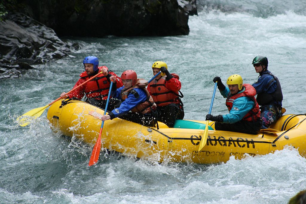 White Water Rafting | Image Credit: <a href="https://www.flickr.com/people/29530343@N05">Keith Parker</a>, <a href="https://commons.wikimedia.org/wiki/File:Whitewater_rafting_Alaska_2010.jpg">Whitewater rafting Alaska 2010</a>, <a href="https://creativecommons.org/licenses/by-sa/2.0/legalcode" rel="license">CC BY-SA 2.0</a>