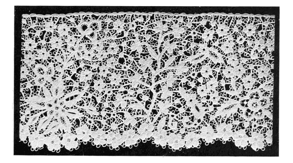 Beeralu Lace |Image Credit: By Samuel L. Goldenberg (Lace: Its Origin and History.) [Public domain], <a href="https://commons.wikimedia.org/wiki/File:Lace_Its_Origin_and_History_Real_Carrick-ma-Cross.png">via Wikimedia Commons</a>