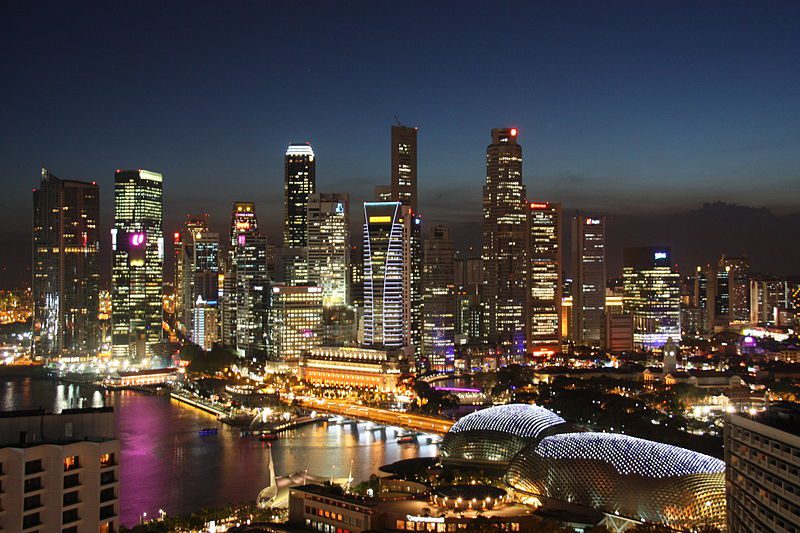 Singapore Skyline | Image Credit - JeCCo, CC BY-SA 3.0 Via Wikimedia Commons