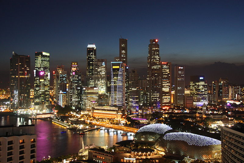 Singapore Skyline | Image Credit - JeCCo, CC BY-SA 3.0 Via Wikimedia Commons