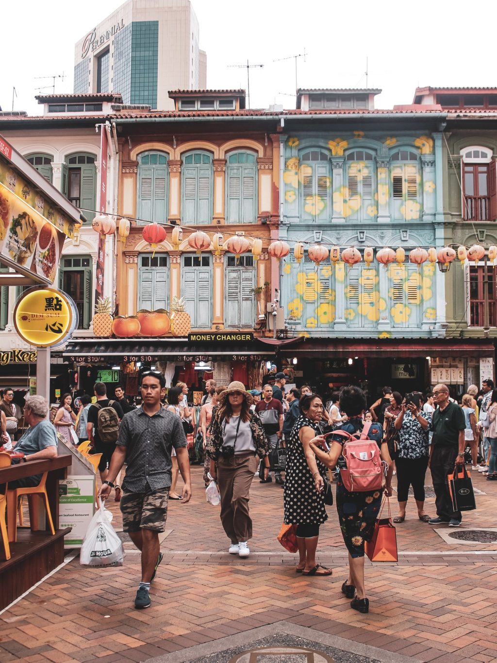 Market Street of Chinetown, Chinatown, Singapore